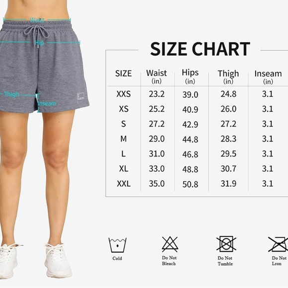 NWT MIRITY Athletic Workout Sweat Shorts for Women size small set of 4 (my10) - Picture 7 of 7